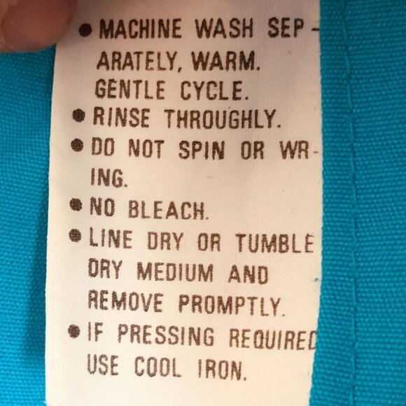 Vintage 80s Sansabelt Men's Golf Jacket Size XL Full Zip Pockets Turquoise Blue - Picture 7 of 12